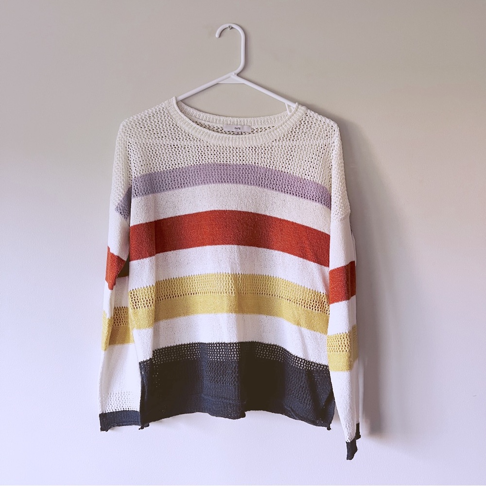 Fate striped open knit sweater from Evereve!